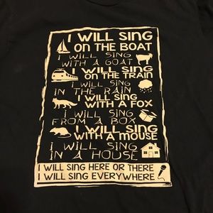 I Will Sing Here Or There Dr Suess Parody T Shirt
